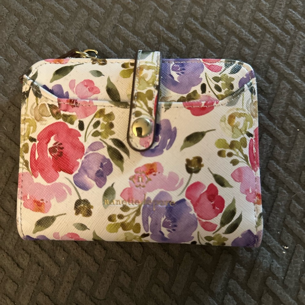 Nanette Lepore - Floral Wallet with Snap Closure